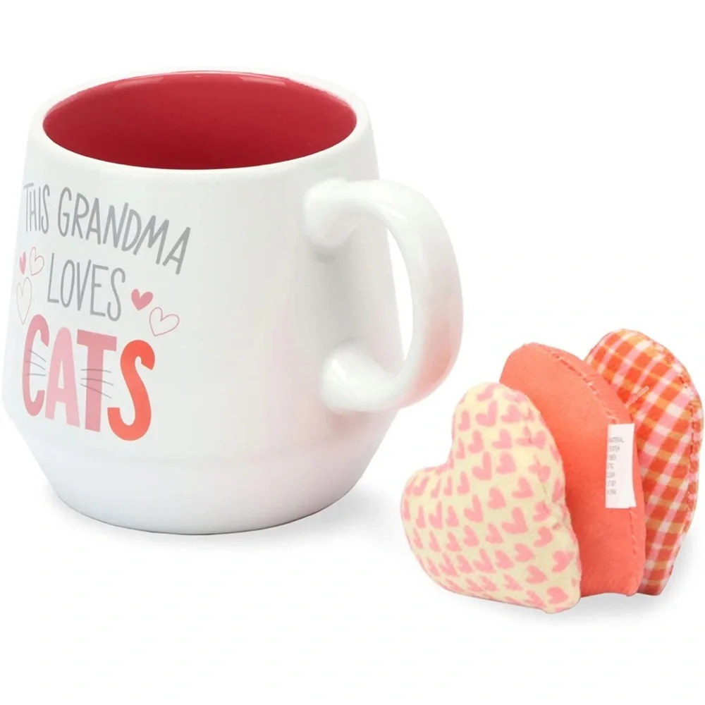 This Grandma Loves Cats Mug and Cat Toy Set - Great Gift Idea 4 Pet Owners HPx4